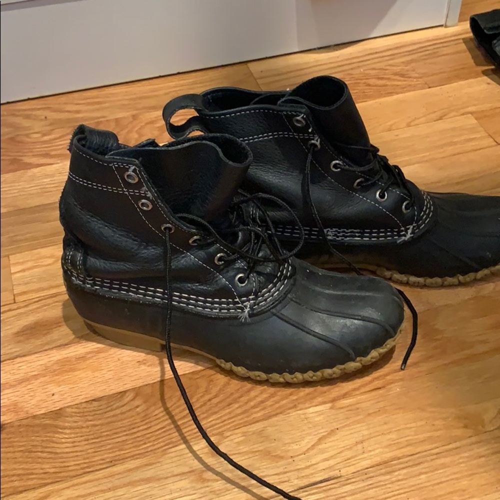 LL Bean Black rain boots
